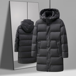 Image of Men's Fashion Mid-length Thick Down Jacket Coat