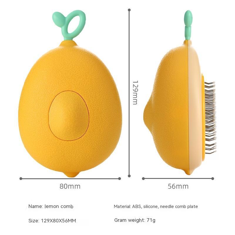 Image of Cat Brush Hair Remover Cleaning Avocado Shaped Dog Grooming Tool Pet Combs Brush Stainless Steel Needle Pet Cleaning Care