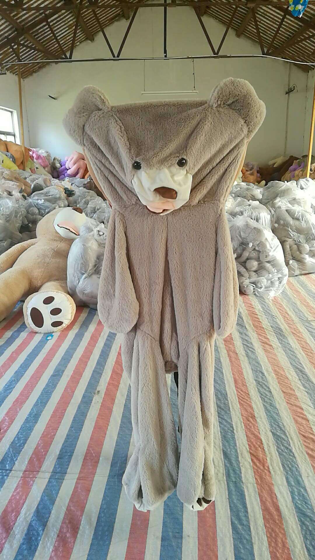 Image of Giant Teddy Bear Plush Toy Huge  Soft Toys  Leather Shell