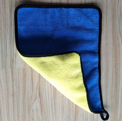 Image of Two-color Couble-sided Car Dual-use Cleaning Car Wash Towel