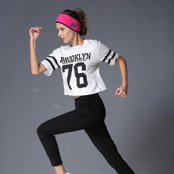 Image of Wireless Bluetooth-compatible Headband Outdoor Fitness Yoga Headband