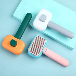 Image of New Pet Cat Dog Hair Brush Hair Massage Comb Open-Knot Brush Grooming Cleaning Tool Stainless Steel Comb
