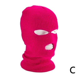 Image of Solid Color Outdoor Cycling Warm Pullover Cap