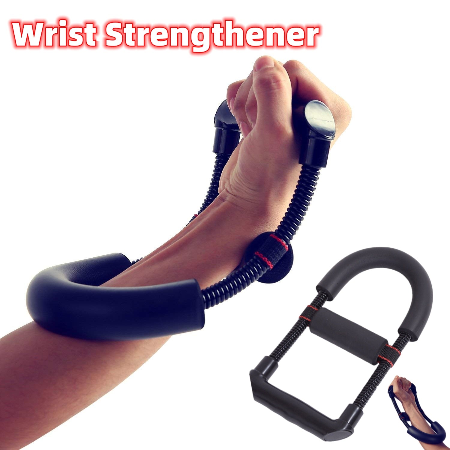 Image of Grip Power Wrist Forearm Hand Grip Arm Trainer Adjustable Forearm Hand Wrist Exercises Force Trainer Power Strengthener Grip Fitness