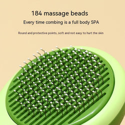 Image of Cat Brush Hair Remover Cleaning Avocado Shaped Dog Grooming Tool Pet Combs Brush Stainless Steel Needle Pet Cleaning Care