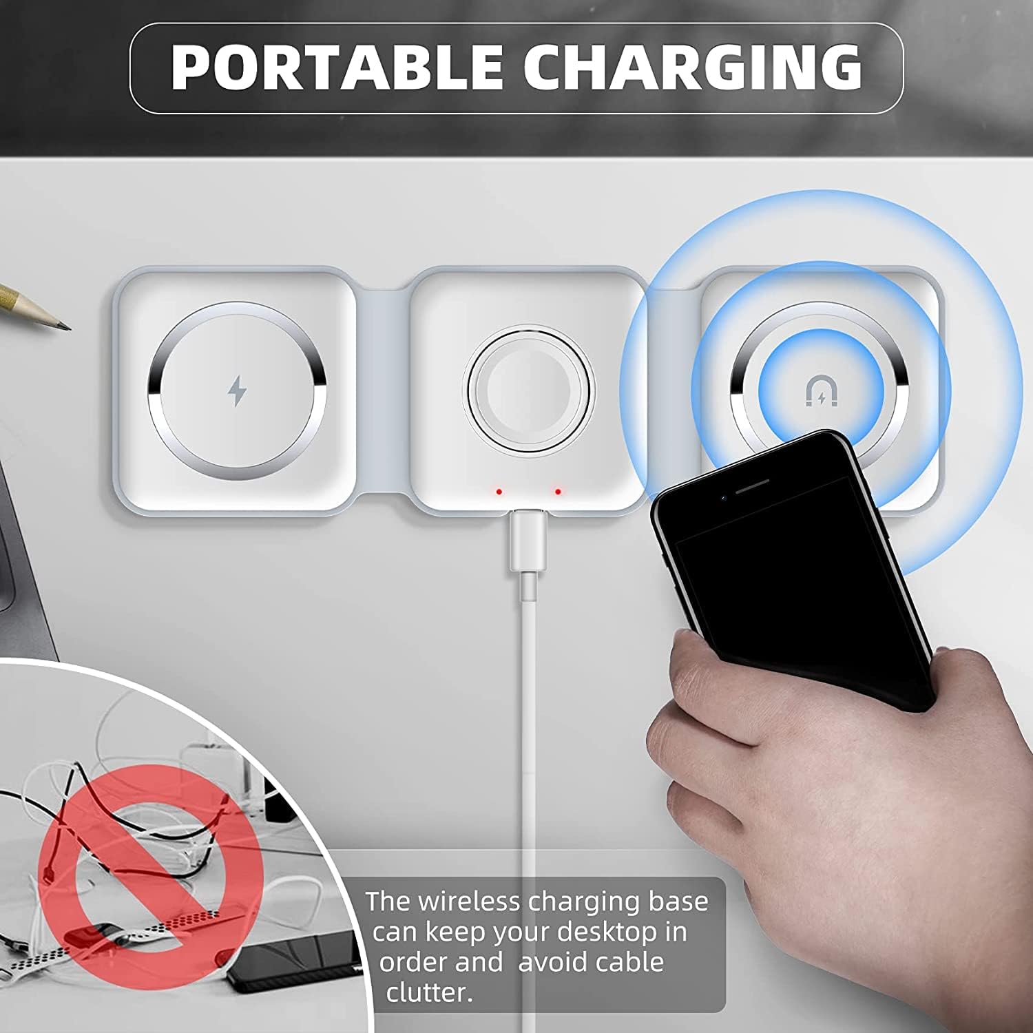 Image of 3-in-1 Wireless Charging Pad