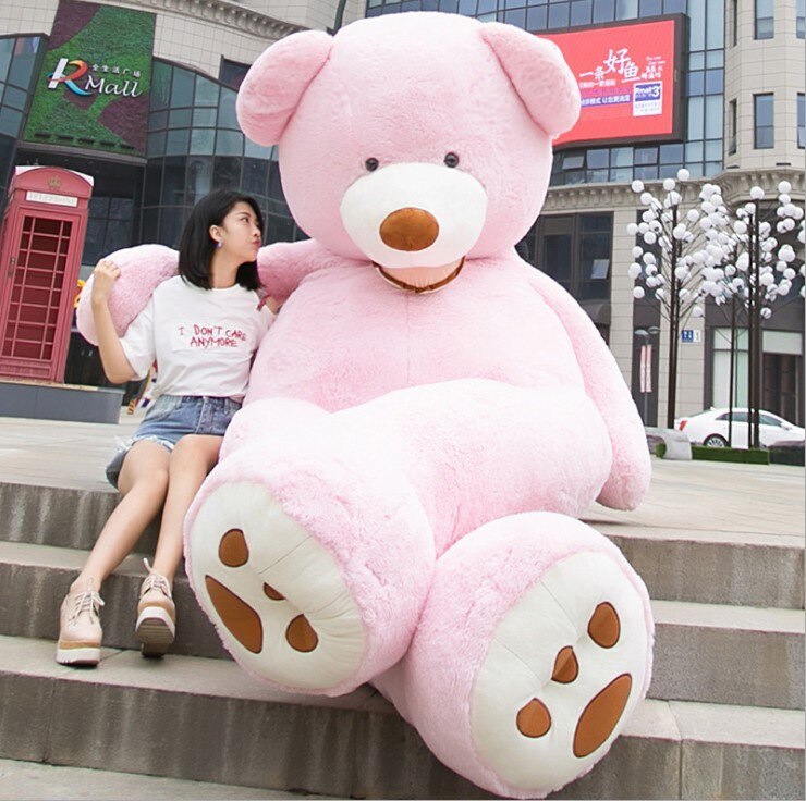 Image of Giant Teddy Bear Plush Toy Huge  Soft Toys  Leather Shell