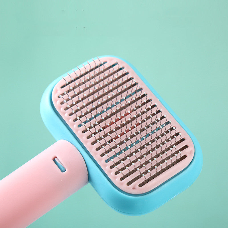 Image of New Pet Cat Dog Hair Brush Hair Massage Comb Open-Knot Brush Grooming Cleaning Tool Stainless Steel Comb