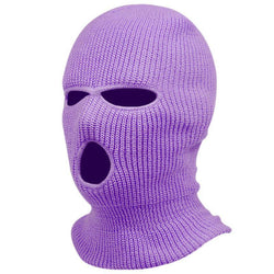 Image of Solid Color Outdoor Cycling Warm Pullover Cap