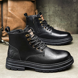 Image of New Trendy Autumn And Winter High-top American Vintage Work Boots