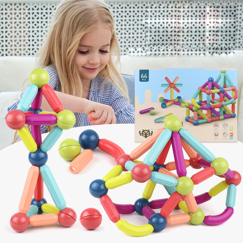 Image of Baby Toys Magnetic Stick Building Blocks Game Magnets Children Set Kids Magnets For Children Magnetic Toy Bricks