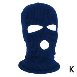 Image of Solid Color Outdoor Cycling Warm Pullover Cap