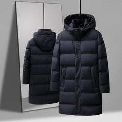 Image of Men's Fashion Mid-length Thick Down Jacket Coat