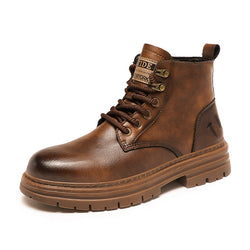 Image of New Trendy Autumn And Winter High-top American Vintage Work Boots