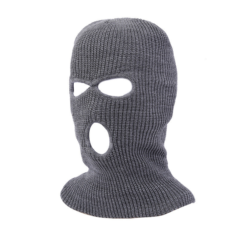 Solid Color Outdoor Cycling Warm Pullover Cap