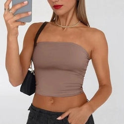 Image of Casual Vest Slim-fit Women's Tube Top
