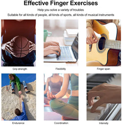 Image of Silicone Grip Device Finger Exercise Stretcher Arthritis Hand Grip Trainer Strengthen Rehabilitation Training To Relieve Pain