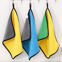 Image of Two-color Couble-sided Car Dual-use Cleaning Car Wash Towel