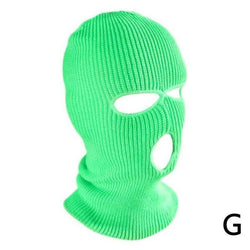 Image of Solid Color Outdoor Cycling Warm Pullover Cap