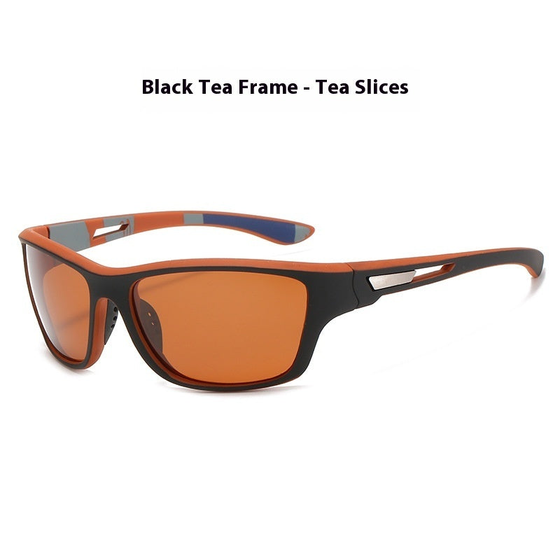 Image of Fashion Sports Night Vision Glasses For Men Polarized Cycling Sunglasses Sun-shade