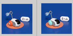 Image of Remote Control Interactive Cat Car Toy USB Charging Chasing Automatic Self-moving Remote Smart Control Car Interactive Cat Toy Pet Products