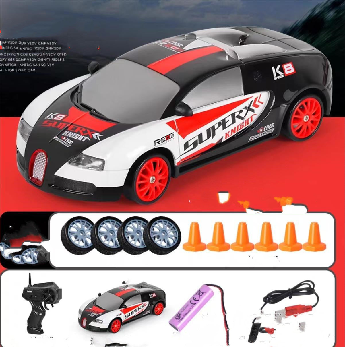 Image of 2.4G Drift Rc Car 4WD RC Drift Car Toy Remote Control GTR Model AE86 Vehicle Car RC Racing Car Toy For Children Christmas Gifts