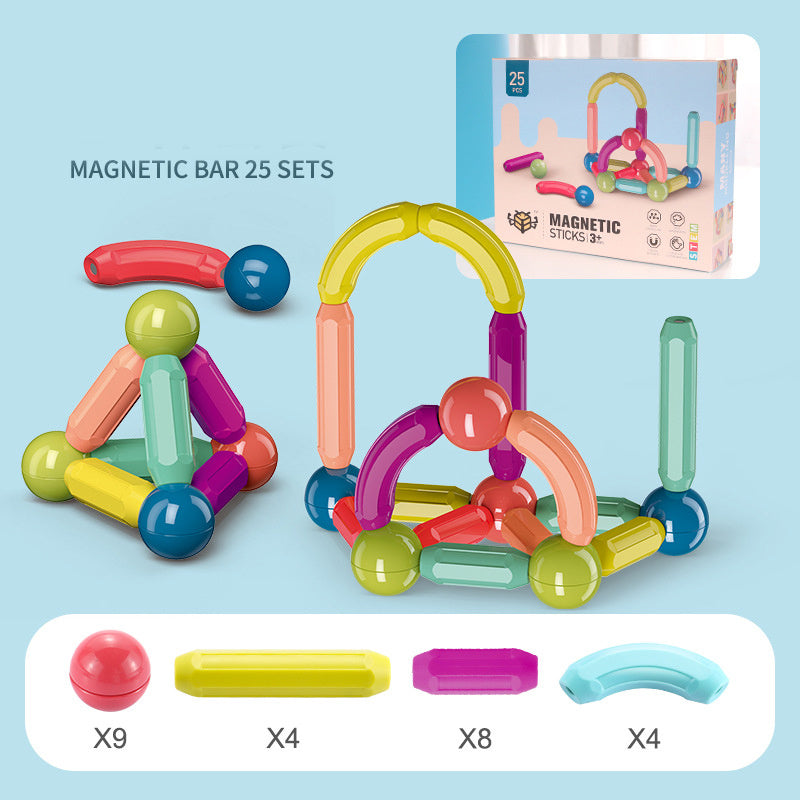 Image of Baby Toys Magnetic Stick Building Blocks Game Magnets Children Set Kids Magnets For Children Magnetic Toy Bricks
