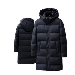 Image of Men's Fashion Mid-length Thick Down Jacket Coat