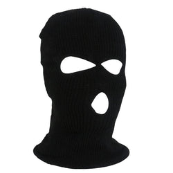 Image of Solid Color Outdoor Cycling Warm Pullover Cap