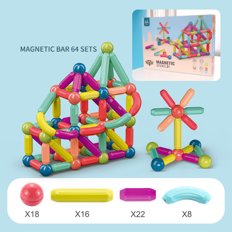 Image of Baby Toys Magnetic Stick Building Blocks Game Magnets Children Set Kids Magnets For Children Magnetic Toy Bricks