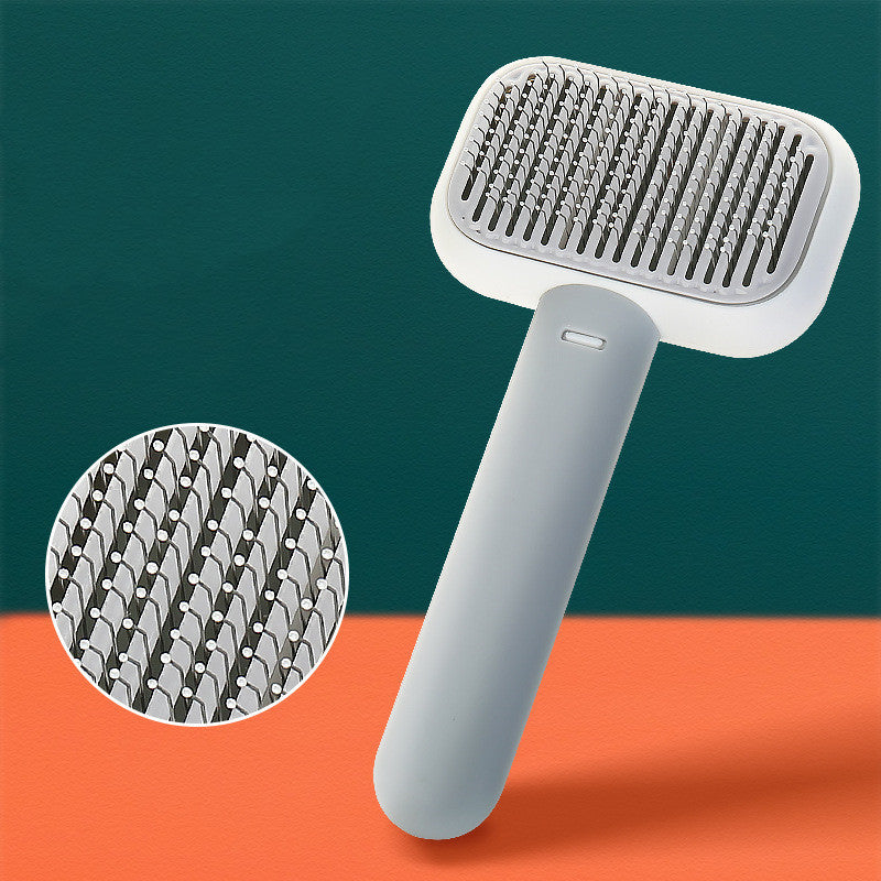 Image of New Pet Cat Dog Hair Brush Hair Massage Comb Open-Knot Brush Grooming Cleaning Tool Stainless Steel Comb