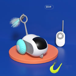 Image of Remote Control Interactive Cat Car Toy USB Charging Chasing Automatic Self-moving Remote Smart Control Car Interactive Cat Toy Pet Products