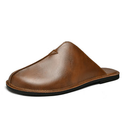 Image of Men's Retro Easy Matching Lazy Flat Beach Slippers