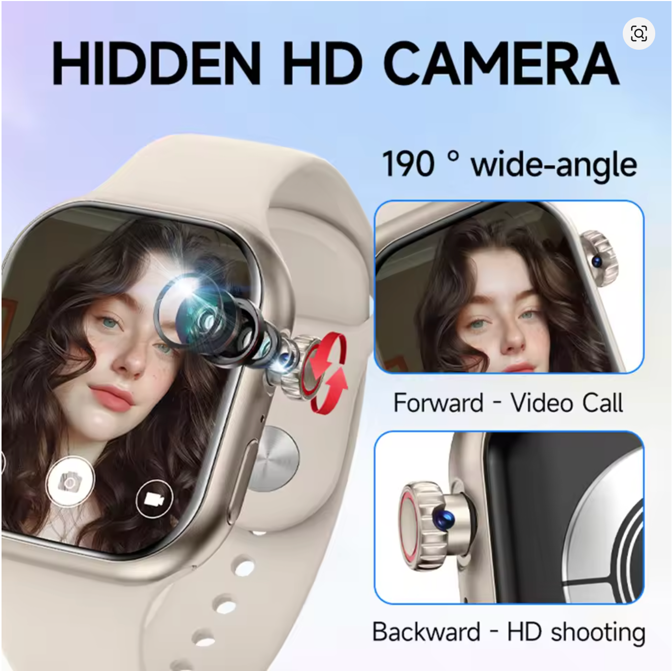 Image of 4G AMOLED Hidden Camera Watch