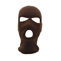 Image of Solid Color Outdoor Cycling Warm Pullover Cap