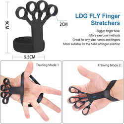 Image of Silicone Grip Device Finger Exercise Stretcher Arthritis Hand Grip Trainer Strengthen Rehabilitation Training To Relieve Pain