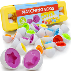 Image of Baby Learning Educational Toy Smart Egg Toy Games Shape Matching Sorters Toys Montessori Eggs Toys For Kids Children