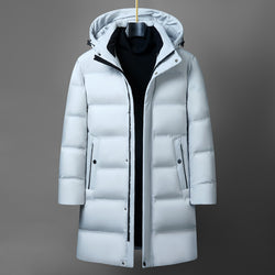 Image of Men's Fashion Mid-length Thick Down Jacket Coat