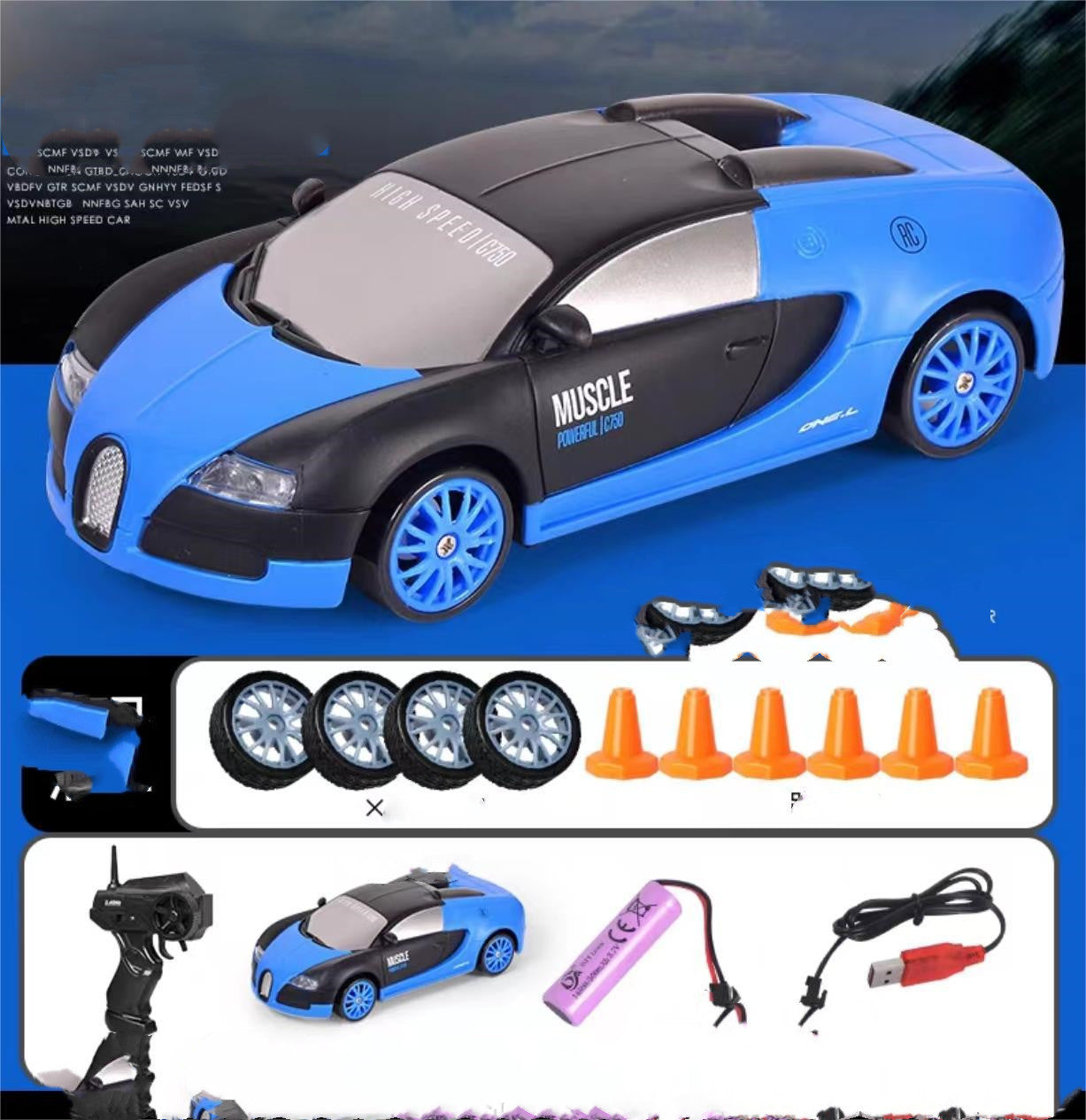 Image of 2.4G Drift Rc Car 4WD RC Drift Car Toy Remote Control GTR Model AE86 Vehicle Car RC Racing Car Toy For Children Christmas Gifts