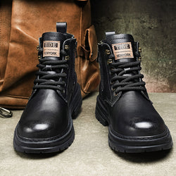 Image of New Trendy Autumn And Winter High-top American Vintage Work Boots