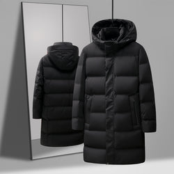 Image of Men's Fashion Mid-length Thick Down Jacket Coat