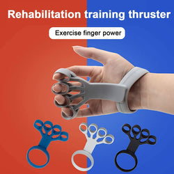 Image of Silicone Grip Device Finger Exercise Stretcher Arthritis Hand Grip Trainer Strengthen Rehabilitation Training To Relieve Pain