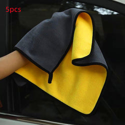 Image of Two-color Couble-sided Car Dual-use Cleaning Car Wash Towel