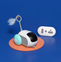 Image of Remote Control Interactive Cat Car Toy USB Charging Chasing Automatic Self-moving Remote Smart Control Car Interactive Cat Toy Pet Products