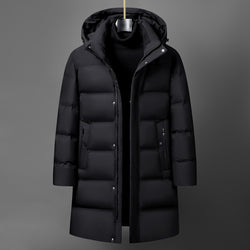 Image of Men's Fashion Mid-length Thick Down Jacket Coat