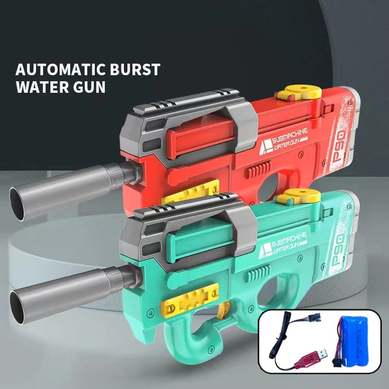 Image of Automatic Electric Water Gun Toys Shark High Pressure Outdoor Summer Beach Toy Kids Water Fight Pool Party Water Toy