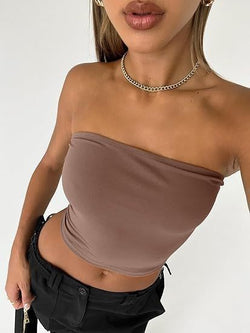 Image of Casual Vest Slim-fit Women's Tube Top