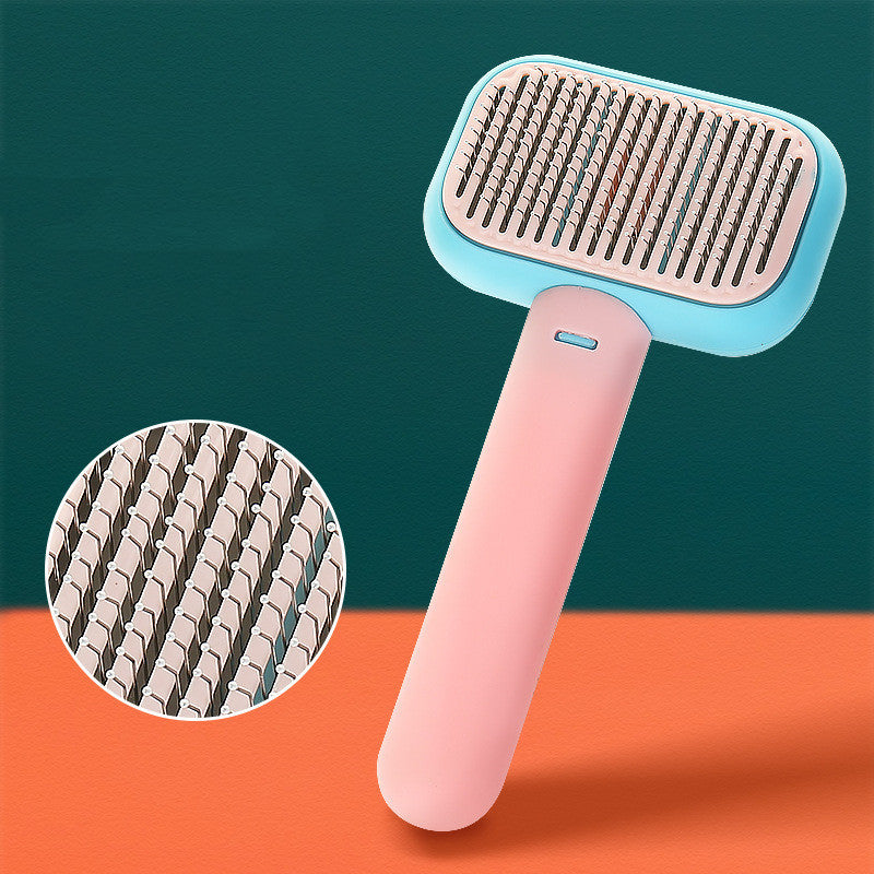 Image of New Pet Cat Dog Hair Brush Hair Massage Comb Open-Knot Brush Grooming Cleaning Tool Stainless Steel Comb
