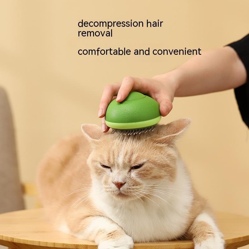 Image of Cat Brush Hair Remover Cleaning Avocado Shaped Dog Grooming Tool Pet Combs Brush Stainless Steel Needle Pet Cleaning Care