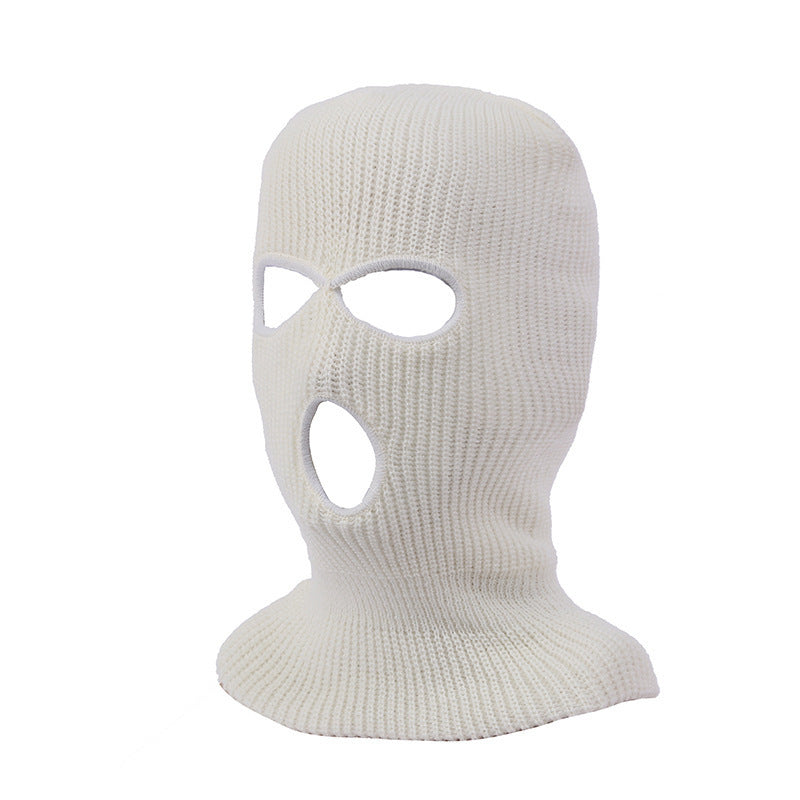 Solid Color Outdoor Cycling Warm Pullover Cap